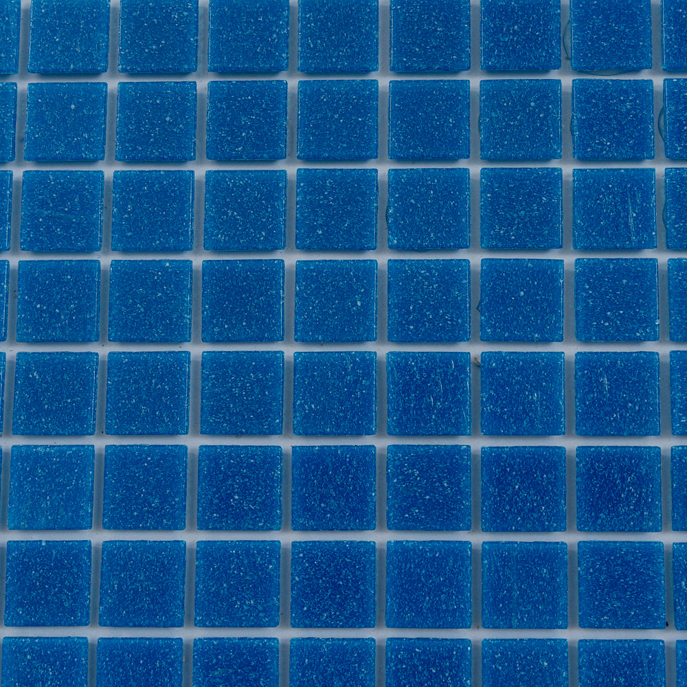 Azure Blue 12 x 12 Glossy Glass Mosaic Tile