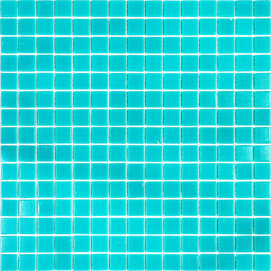 Ice Green 12 x 12 Glossy Glass Mosaic Tile - Sample