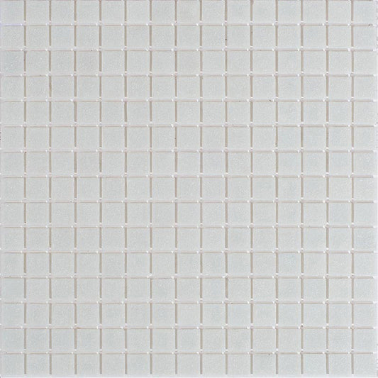 Cloud Gray 12 x 12 Glossy Glass Mosaic Tile