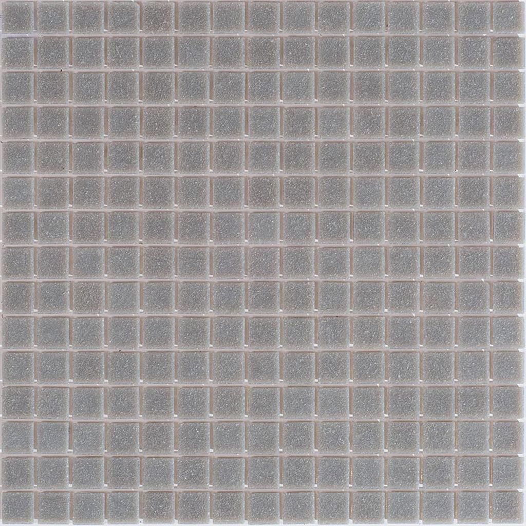 Stone Gray 12 x 12 Glossy Glass Mosaic Tile