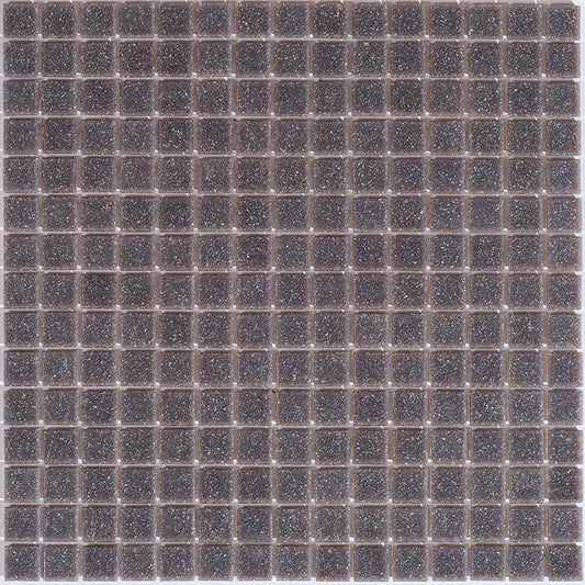 Fog Gray 12 x 12 Glossy Glass Mosaic Tile