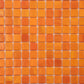 Fire Orange 12 x 12 Glossy Glass Mosaic Tile