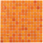 Fire Orange 12 x 12 Glossy Glass Mosaic Tile