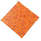 Fire Orange 12 x 12 Glossy Glass Mosaic Tile