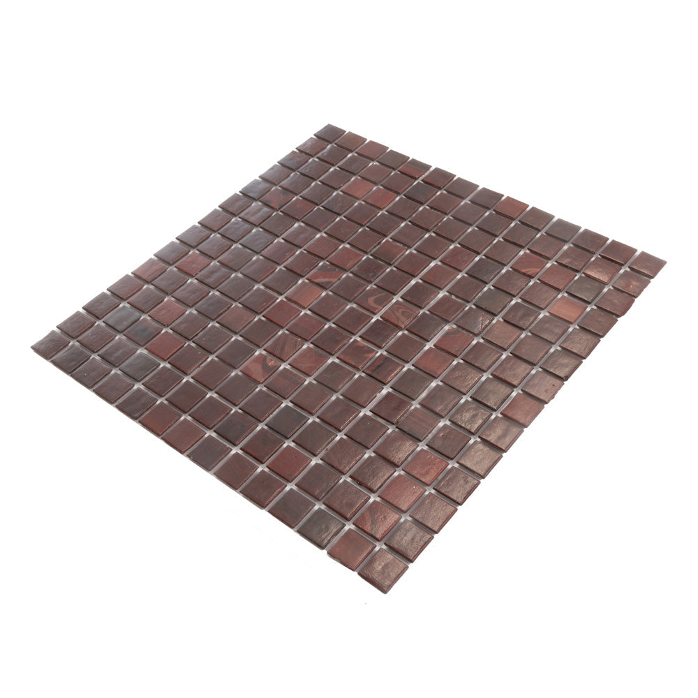 Ruby Red 12 x 12 Glossy Glass Mosaic Tile