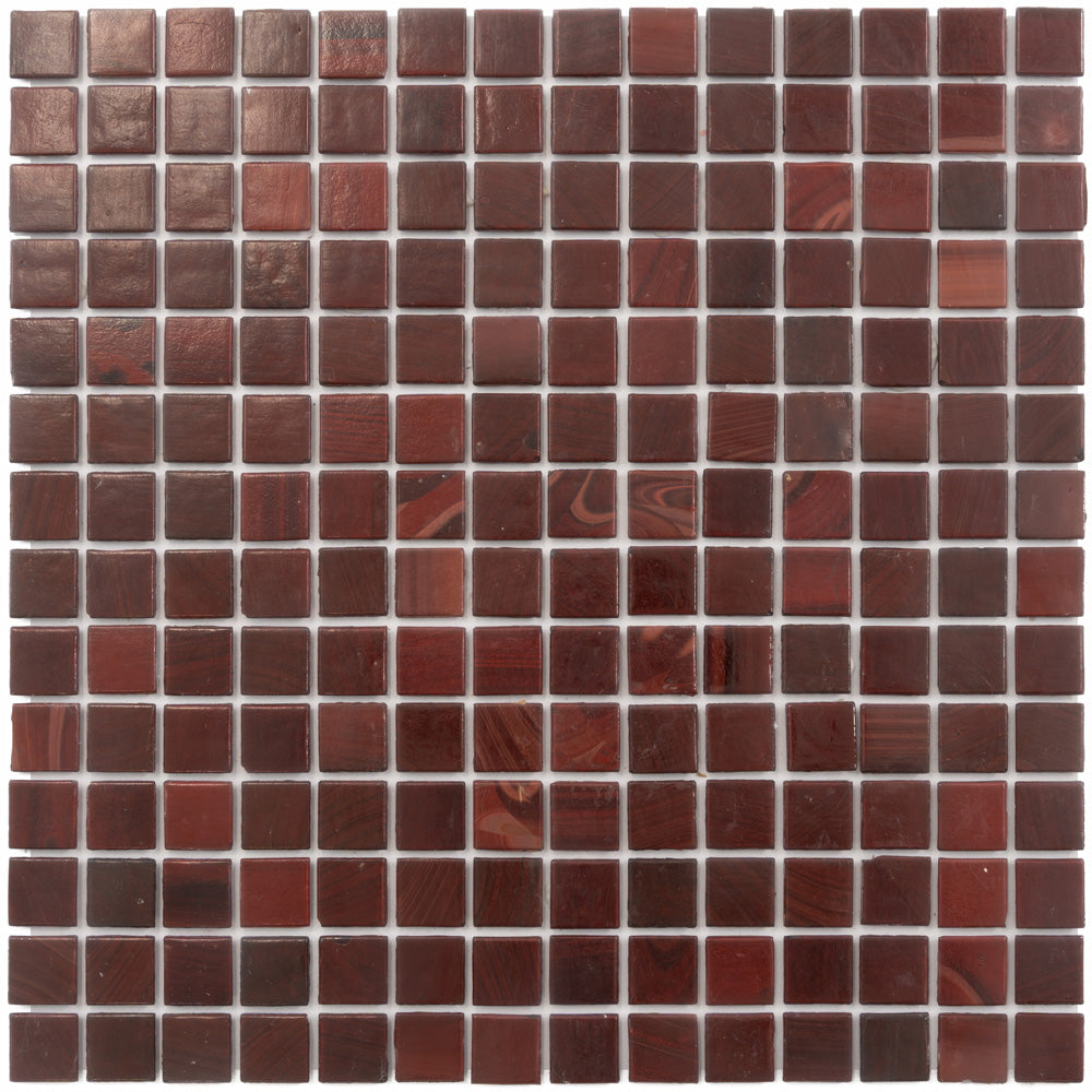 Ruby Red 12 x 12 Glossy Glass Mosaic Tile