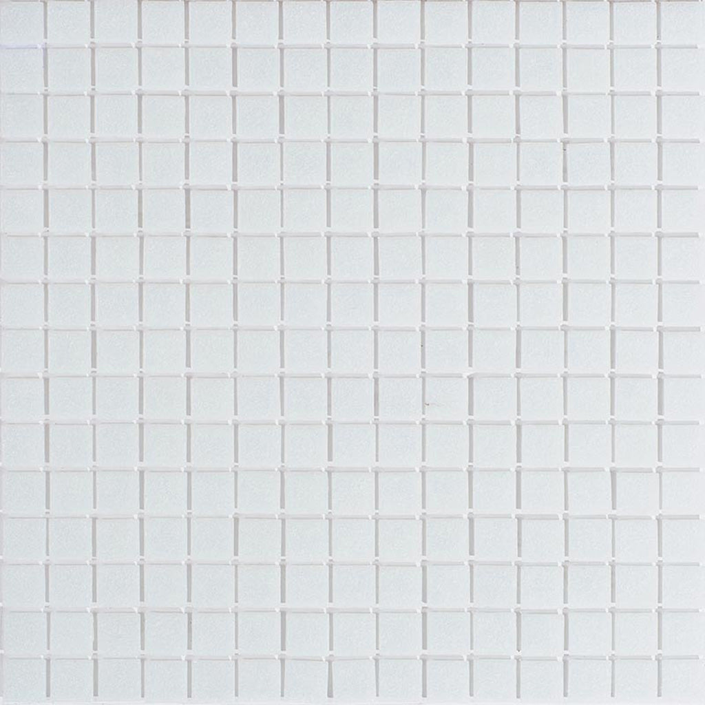 Pearl White 12 x 12 Glossy Glass Mosaic Tile