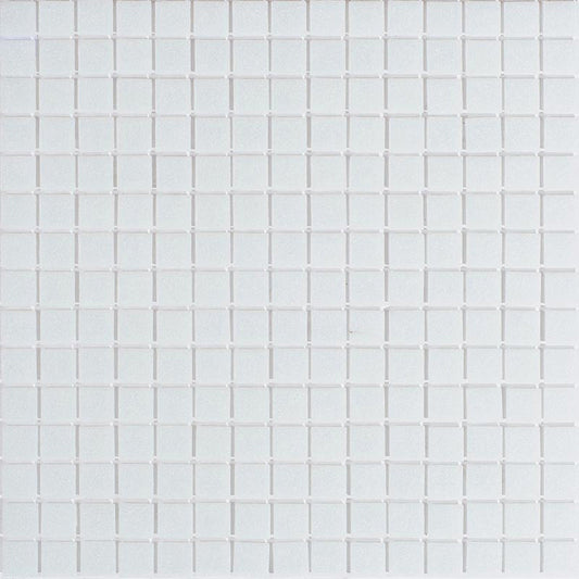 Pearl White 12 x 12 Glossy Glass Mosaic Tile