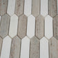 Warm Beige White 12x12 Polished Crystal Sand, Thassoss White Mosaic Tile
