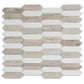 Warm Beige White 12x12 Polished Crystal Sand, Thassoss White Mosaic Tile - Sample