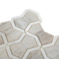 Warm Beige White 10x10 Polished Crystal Sand, Thassoss White Mosaic Tile