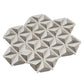 Warm Beige White 12x12 Polished Crystal Sand, Athens Gray, Thassos Mosaic Tile - Sample