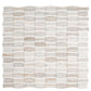 Warm Beige White 12x12 Polished Crystal Sand, Thassoss Mosaic Tile - Sample