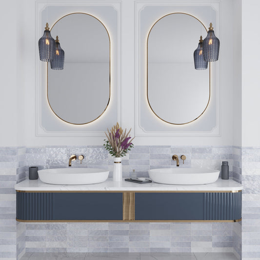 Purple 2.5 x 8 Glossy Ceramic Subway Tile - Sample