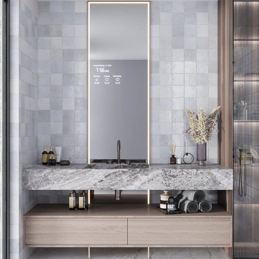 Icy Lilac 5 x 5 Glossy Ceramic Square Tile - Sample