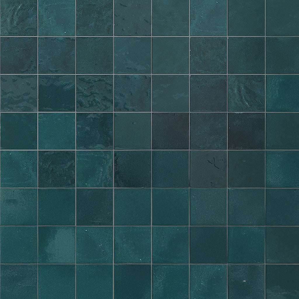 Ocean Green 5 x 5 Glossy Ceramic Square Tile