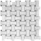 White 12 x 12 Polished Marble Mosaic Tile