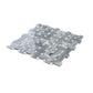 Porpoise Gray 12x12 Polished Bardiglio Nuvolato , Eastern White Mosaic Tile Sample