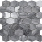 Gray 12 x 12 Polished Marble Mosaic Tile