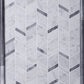 White and Gray 11 x 13 Polished Marble Mosaic Tile