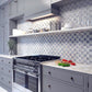 White and Gray 12 x 12 Polished Marble Mosaic Tile