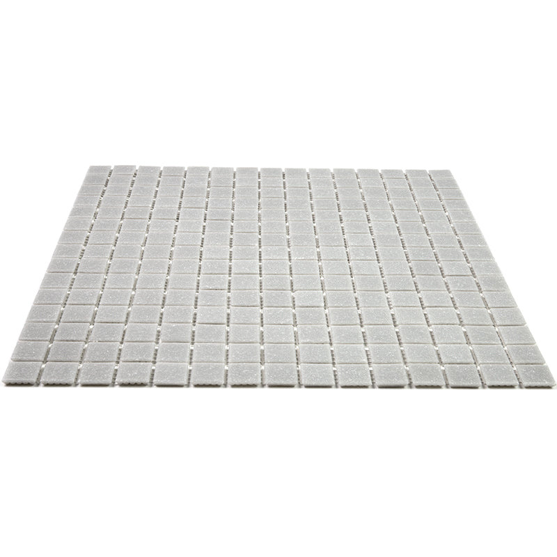 Ice Gray 12 x 12 Glossy Glass Mosaic Tile