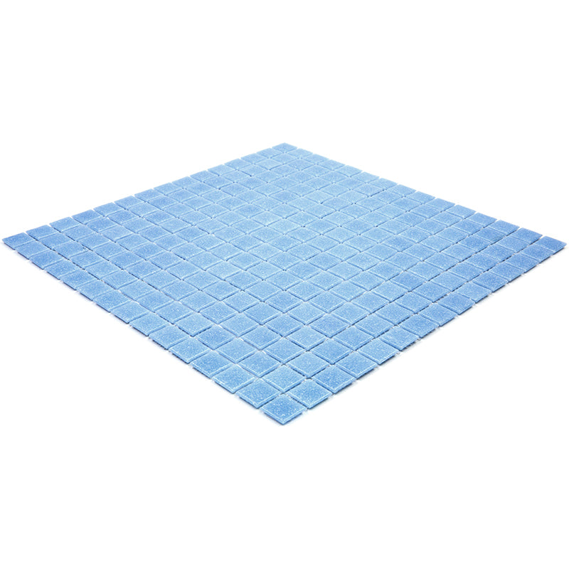 Maximum Blue 12 x 12 Glossy Glass Mosaic Tile