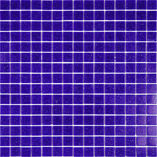 Cobalt Blue 12 x 12 Glossy Glass Mosaic Tile