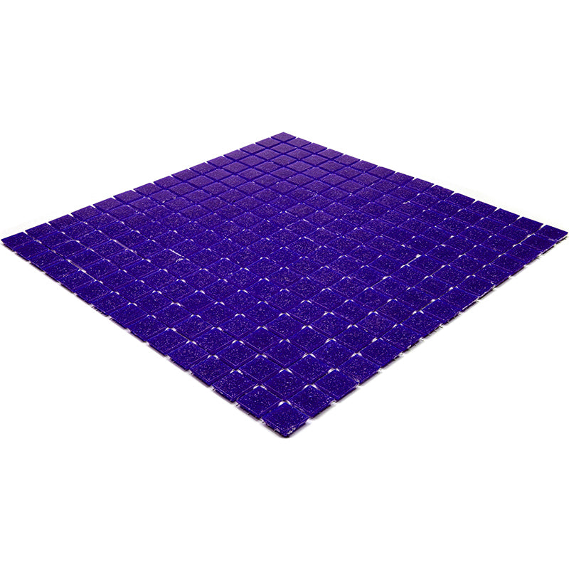 Cobalt Blue 12 x 12 Glossy Glass Mosaic Tile