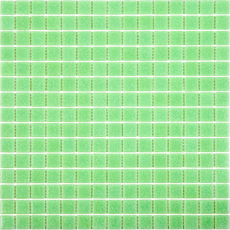 Mint Green 12 x 12 Glossy Glass Mosaic Tile