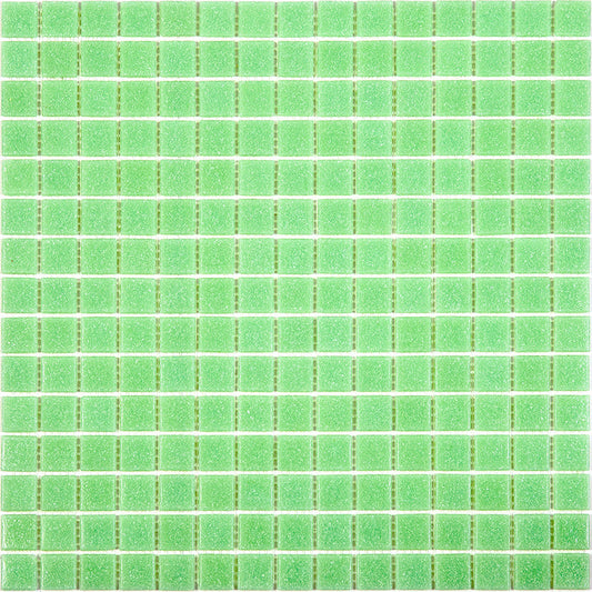 Mint Green 12 x 12 Glossy Glass Mosaic Tile - Sample