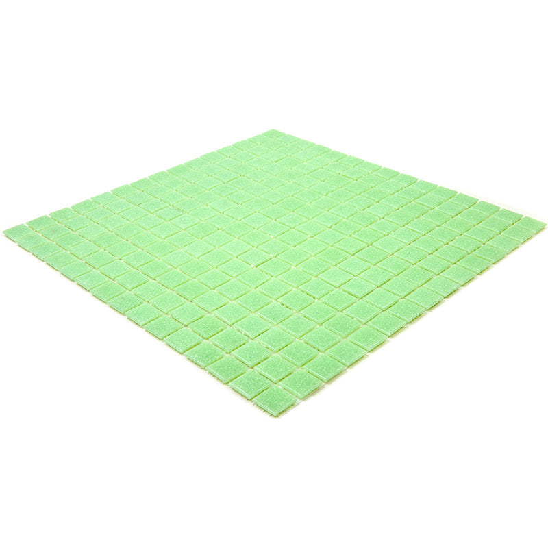 Mint Green 12 x 12 Glossy Glass Mosaic Tile