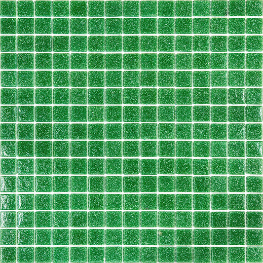 Sea Green 12 x 12 Glossy Glass Mosaic Tile