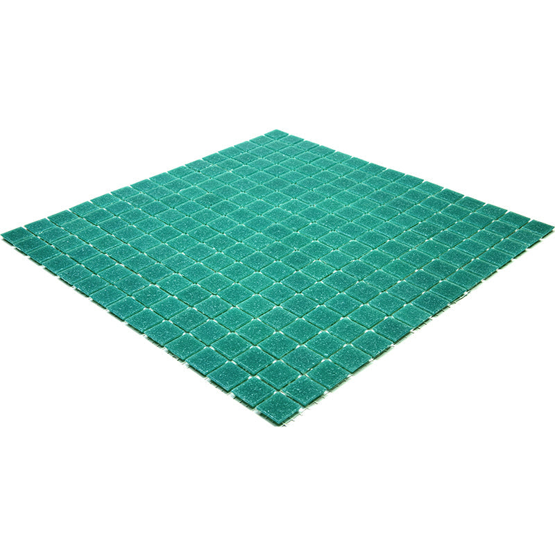 Jade Green 12 x 12 Glossy Glass Mosaic Tile