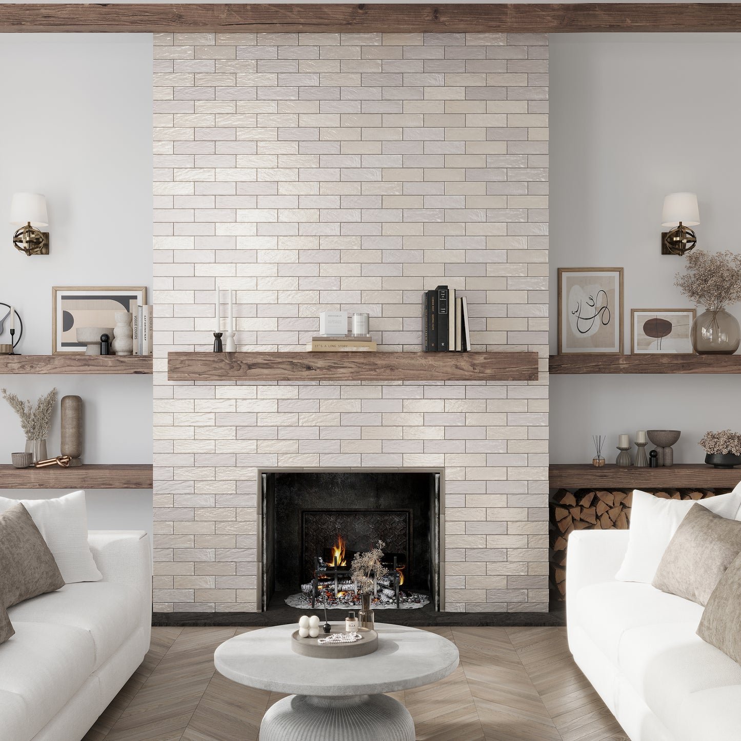 Cloud Gray 2.5 x 8 Glossy, Matte Ceramic Subway Tile