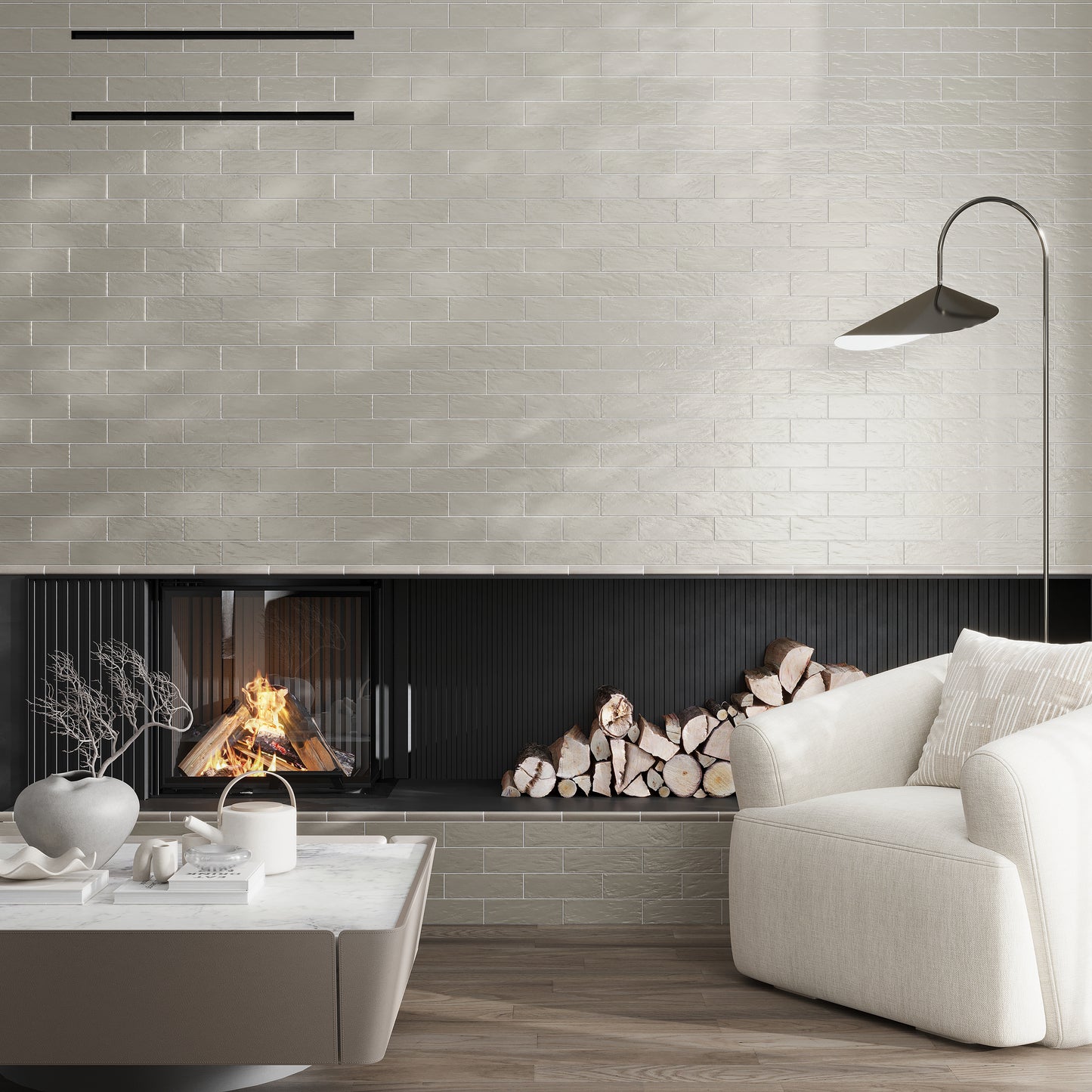 Beige 1.25 x 8 Matte, Glossy Ceramic Bullnose Trim