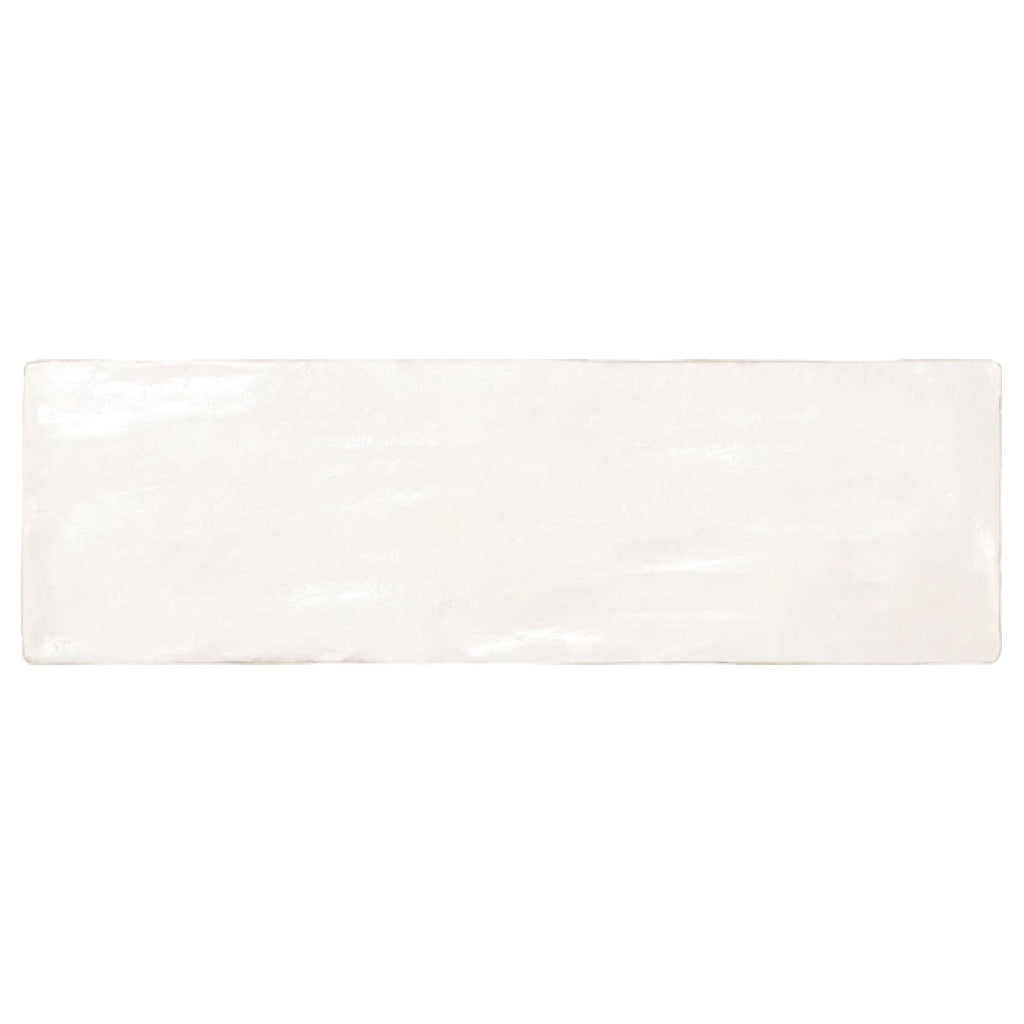 white ceramic subway tile with 2.5x8 inches glossy and matte finish