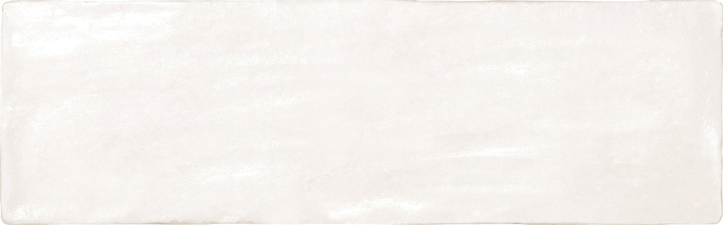 White 2.5 x 8 Glossy, Matte Ceramic Subway Tile - Sample