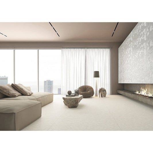 Beige 24 x 48 Textured Porcelain Large Tile - Sample