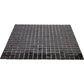 Black 12 x 12 Glossy Glass Mosaic Tile