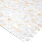 Shell White 11 x 12 Polished Shell, Mother of Pearl Mosaic Tile