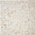 Beige and White 12 x 12 Polished Shell, Mother of Pearl Mosaic Tile