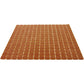 Apricot Red 12 x 12 Glossy Glass Mosaic Tile - Sample