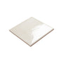 Creamy off-white 6x6 Glossy Porcelain Zellige Square Tile - Sample