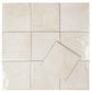Creamy off-white 6x6 Glossy Porcelain Zellige Square Tile - Sample