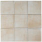 Creamy off-white 6x6 Matte Porcelain Zellige Square Tile