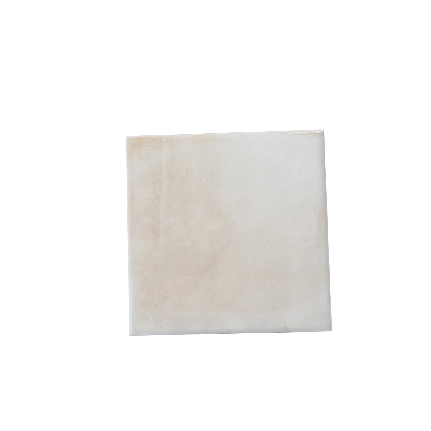 Creamy off-white 6x6 Matte Porcelain Zellige Square Tile
