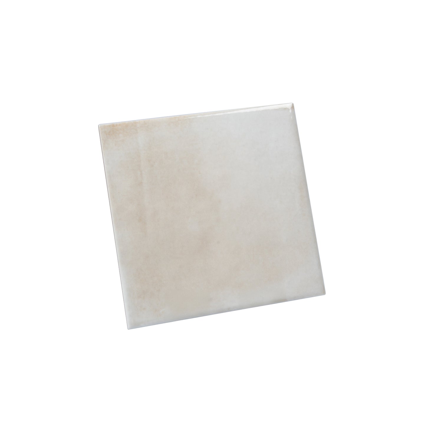 Creamy off-white 6x6 Matte Porcelain Zellige Square Tile