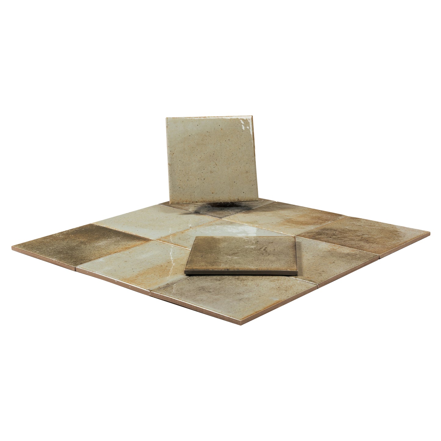 Celadon Green 6x6 Glossy Porcelain Zellige Square Tile