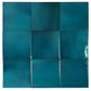 Tropical Teal 6x6 Glossy Porcelain Zellige Square Tile